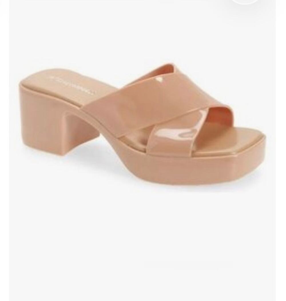 Jeffrey Campbell Bubblegum Platform Sandal, Tan/Nude, Size 9